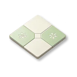 Patterned Cement Tile: Grassland