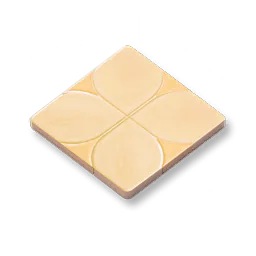 Clover Tile: Cream Apricot