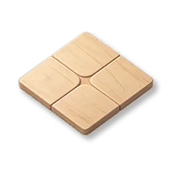 Square Wood Floor: Oak