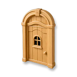 Arched Wooden Door