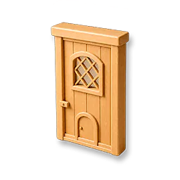Rectangular Wooden Door