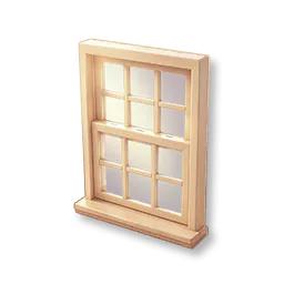Double-Hung Lattice Window