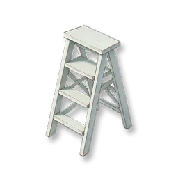 Garden Court: Wooden Ladder