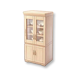 Wooden Dish Cabinet: Spruce