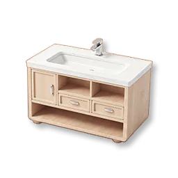 Cabinet Washbasin: Maple